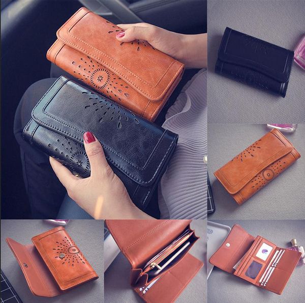 

Дамы Женщины Boho Кожаный Бумажник Сумочка Клатч Сумка Держатель Телефона Длинный