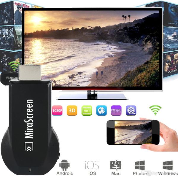 Yeni MiraScreen OTA TV stick Dongle Daha İyi EZCAST EasyCast Kablosuz Ekran Alıcı DLNA Airplay Miracast Airmirroring Chromecast'in