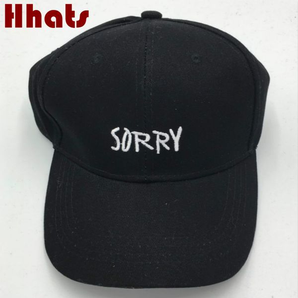 

which in shower embroidered sorry baseball cap hip hop women men the rapper letter dad hat golf trucker bone white black pink, Black;white