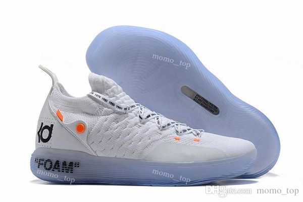 

2019 New KD 11 EP White Orange Foam Pink Paranoid Oreo ICE Basketball Shoes Original Kevin Durant XI KD11 Mens Trainers Sneakers Size US7-12
