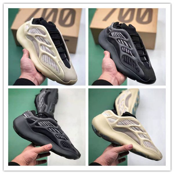 

2020 new 700 v3 gid azael black white mens womens running shoes sports designer sneakers kanye west shoes 36-45