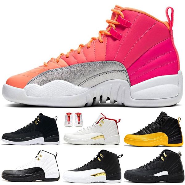 

jumpman 12s men basketball shoes university gold gamma bule dark concord flu game game bule reverse flu gam 12 mens sports sneakers trainers