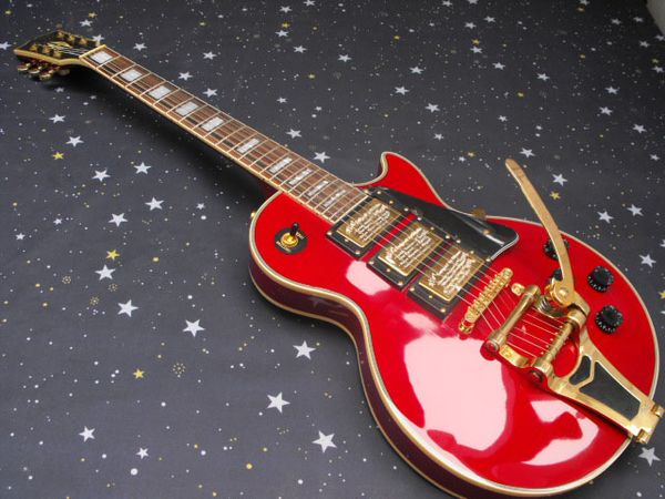 

high-end new one-piece set neck g l p custom mahogany body red electric guitar ing