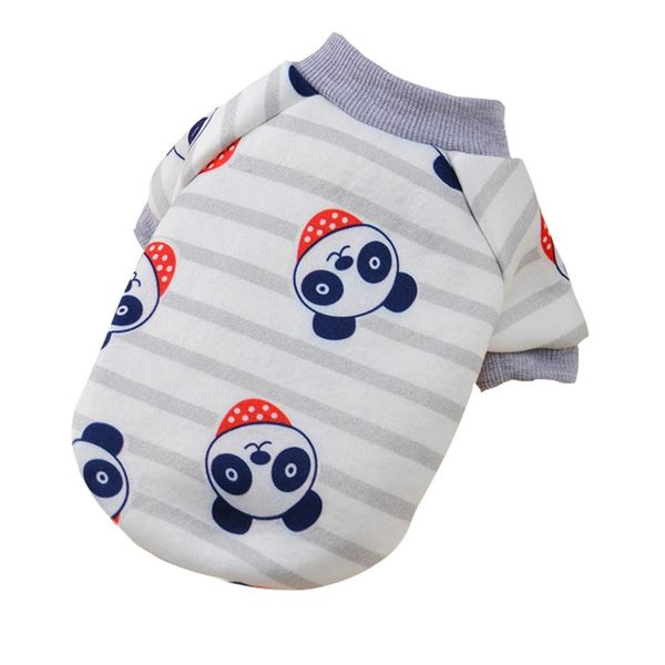 

baby pet clothes pet dog cartoon printed costume lovely cotton warm hooded 4 legged thickening jumpsuit