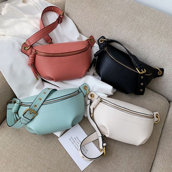 

fashion women waist packs leather fanny letter belt bags women's shoulder messenger bags women chest crossbody bag