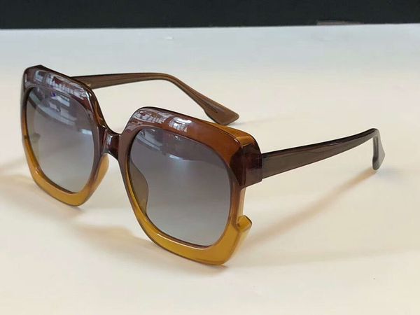 

площадь моды ovesized солнцезащитные очки оранжевый желтый кадр женщины затеняет солнечные очки новые с коробкой, White;black