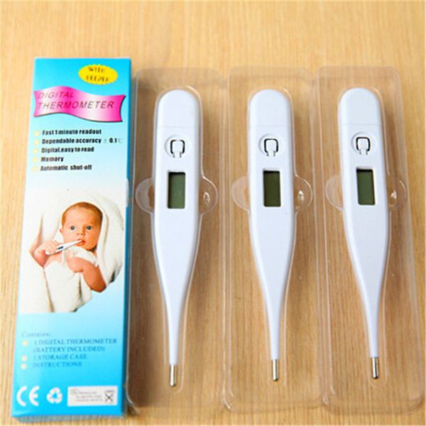 

waterproof digital baby thermometer child body digital lcd thermometer temperature measurement, Black;white