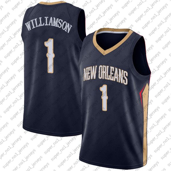 2020 Zion 1 New Williamson Jersey Orleans Pelicans Jerseys 2021 Season Lonzo Basketball Ball ...