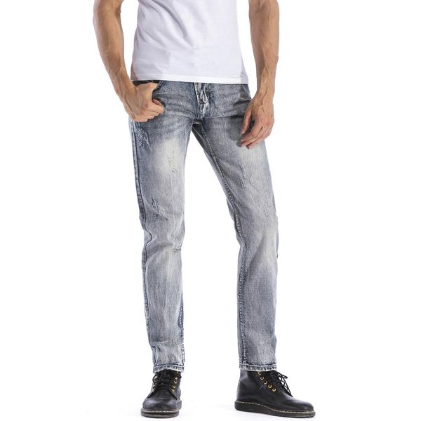 

torn mens jeans brand blue denim pants vintage mens clothing