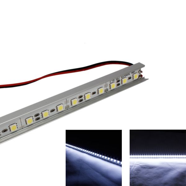 

50см жесткое жесткий свет водить прокладки 5050 сид 36leds / 0.5m супер яркий светодиод бар полосы огни 12v 6000k белый