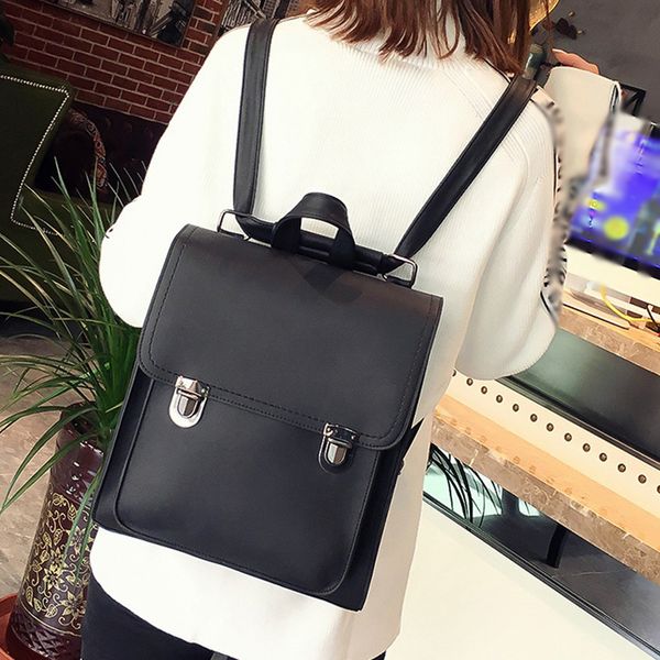 

ocardian fashion oxford bag for women's pure color multifuction student travel bag outdoor simple with zipper backpack j24