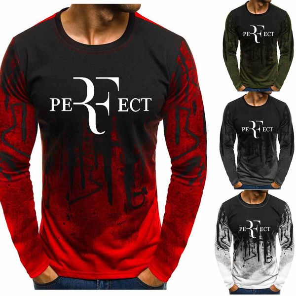 

for rf roger federer gradient o neck pullover men fashion cotton tennis sweatshirt casual hip hop harajuku pullover hoodies men