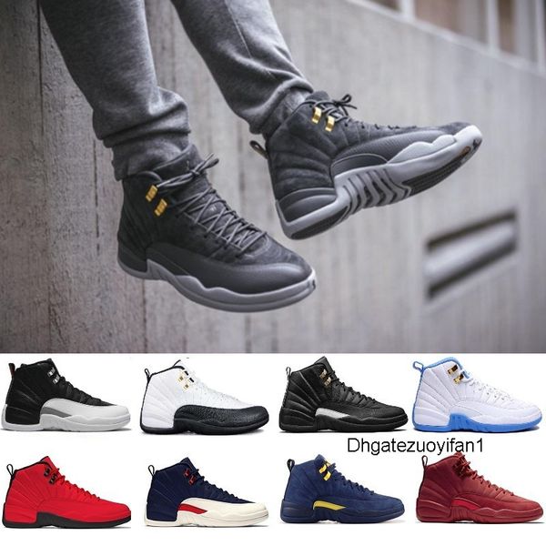 

with box 12 white international flight michigan men basketball shoes 12s the master blue playoff wolf grey sneakers