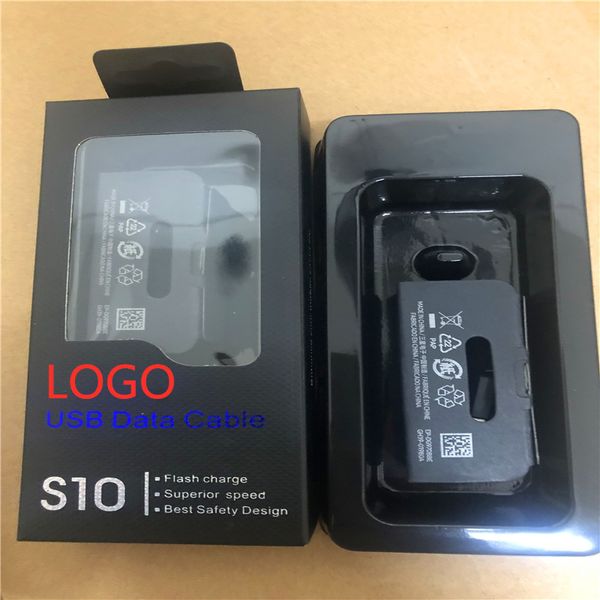 

s10+ type c data cable 1m 3ft oem quality fast charging charger cord for samsung galaxy s10 s10e s9 s8 note9 ep-dg970bbe with retail box
