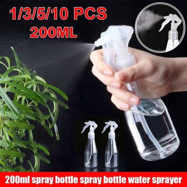 

1/3/5/10pcs portable plastic clear spray bottle cleaning empty trigger home use 200ml j99store