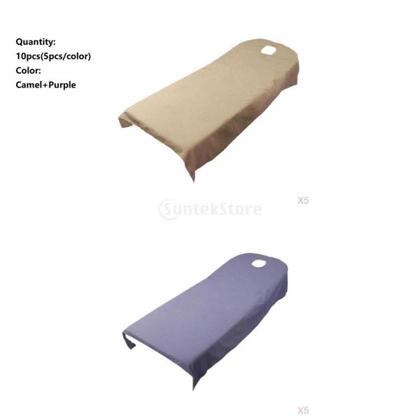 

10 piece beauty treatment salon massage bed sheet table cover travel use