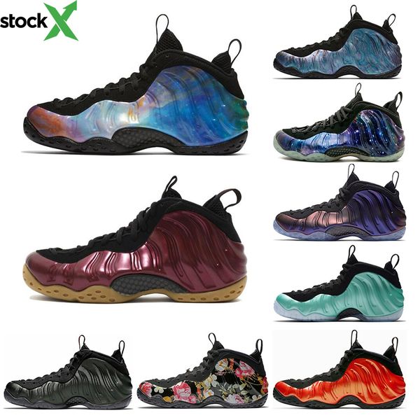 

abalone floral penny hardaway men basketball shoes black metallic gold alternate galaxy habanero red fleece sports sneakers size 7-13