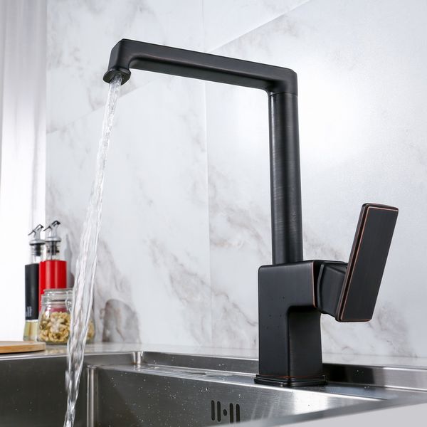 

new 2018 nordic black all copper lead-kitchen faucet cold and rotary tank washing pot faucet packaging sink faucets