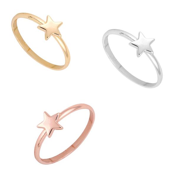 

yiustar yiustar new fashion ring mini cute star uunique jewelry love rings for women girls, Silver