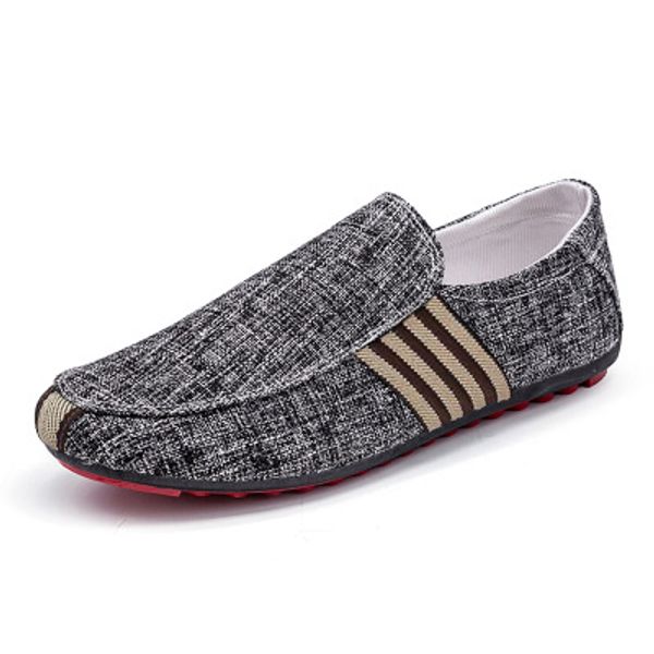 

amazon sell anti-slip men casual shoes breathable flats shoes, Black