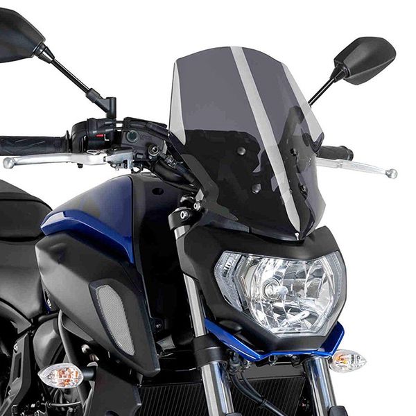 

motorcycle front windshield windscreen deflector protector with bracket for 2018-2019 yamaha mt fz 07 mt-07 fz-07 motorcycle acc