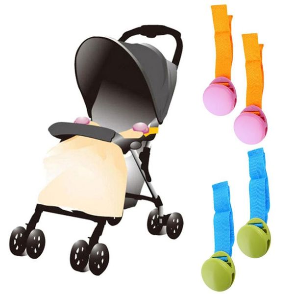 

2pcs/set delicate baby stroller accessory one lot glossy multicolour anti tipi clip blanket clip useful stroller accessor