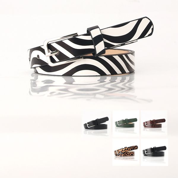 

ladies belt leopard belt zebra pattern fashion decorative women waist, Black;brown