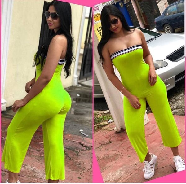 

womens designer jumpsuits fashion sleeveless boob tube womens jumpsuits skinny club style womens clothing, Black;white
