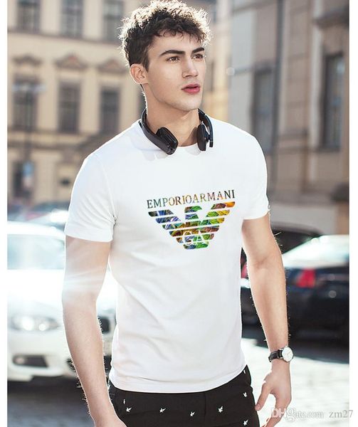 

mens summer brand short sleeves t -shirt crossfit bodybuilding hip-hop shirts print o -neck short sleeves cotton tee clothing, White;black