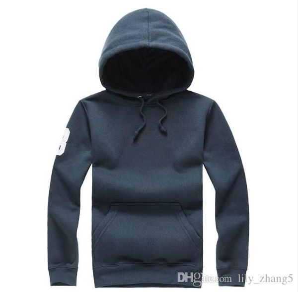 

new mens polo hoodies and sweatshirts autumn winter casual with a hood sport jacket men's hoodies, Black