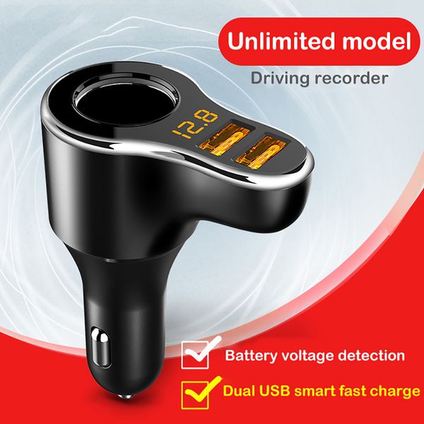 

cigarette lighter multi-function smart cigarette lighter splitter phone car charger head usb splitter 12v-40v