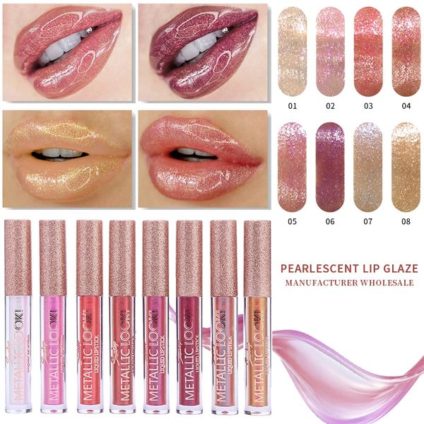 

glitter liquid lipstick long lasting waterproof moisturizing candy color lip gloss
