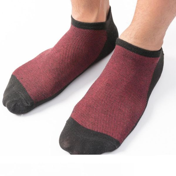 

20ss fashion mens socks cotton white socks male spring summer soild mesh socks for all size clothing accessories for male, Black