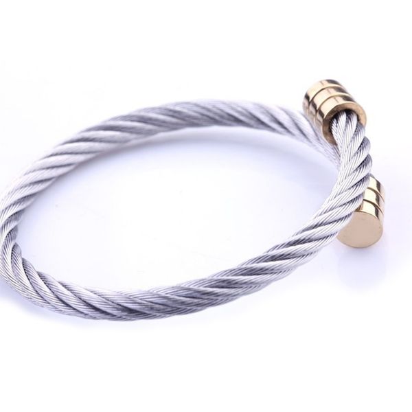 

stainless steel adjustable a bangles for womens gifts for woman accessories bangles men fashion fashion jewelery wholesale, Black