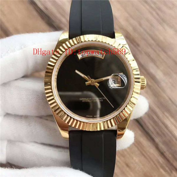 

new mens watch luxury watch swiss 2836 automatic mechanical date and day display sapphire crystal 18k gold 316l steel super water resistant, Slivery;brown