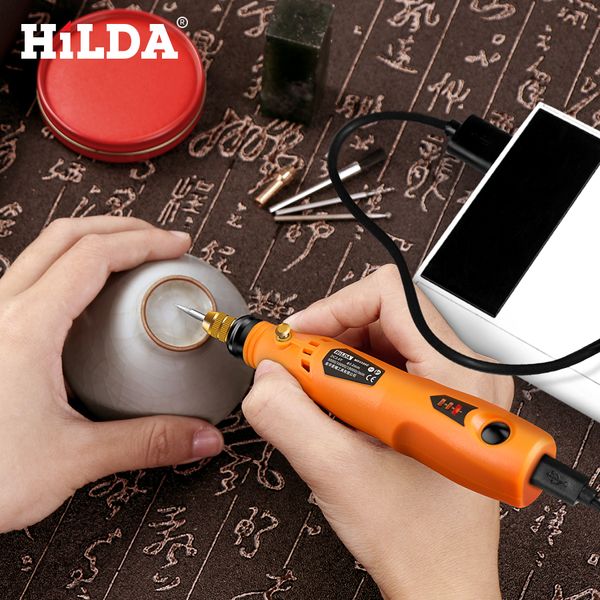 

hilda 3.6v mini drill cordless rotary tool with grinding accessories set multifunction mini engraving pen for dremel tools