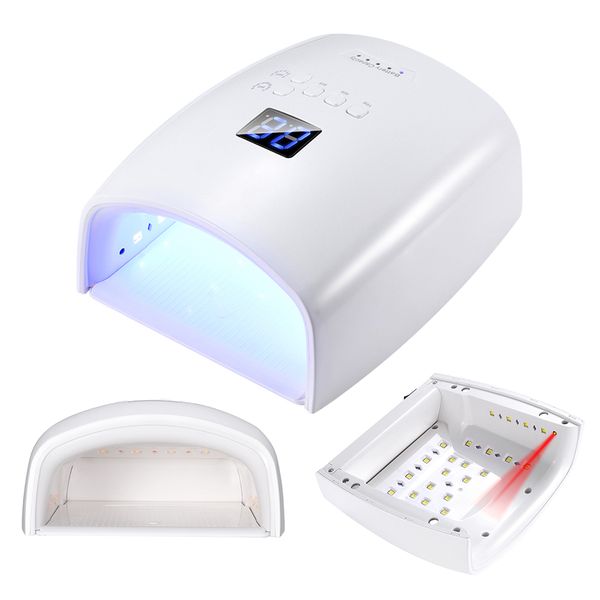 

7800ah li-ion battery rechargeable nail dryer 30 leds uv led professional manicure tools for all gels polish portable nail lamp