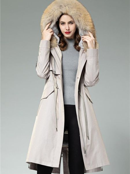 

windbreaker woman fashion long coat new model 2019, Tan;black