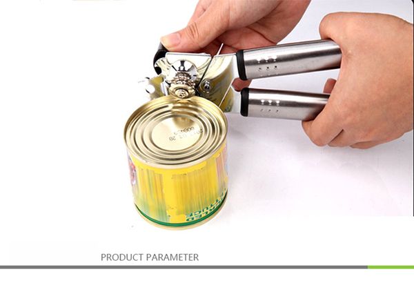 

безопасность легкий ручной консервный нож из нержавеющей стали профессиональные легкие открывалки с поворотной ручкой бытовая кухня полезные