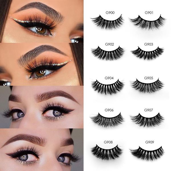 

5 pairs/case mink eyelashes natural long 3d mink lashes hand made false eyelashes full strip lashes makeup false lashes