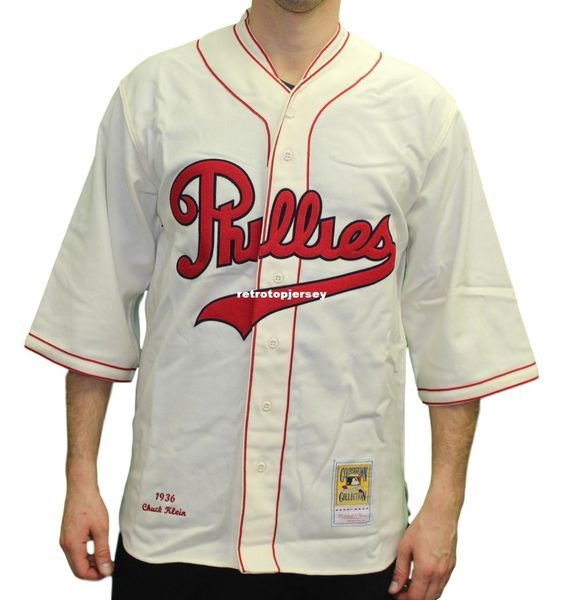 

chuck klein philadelphia #36 mitchell & ness retro 1936 jersey, Gray