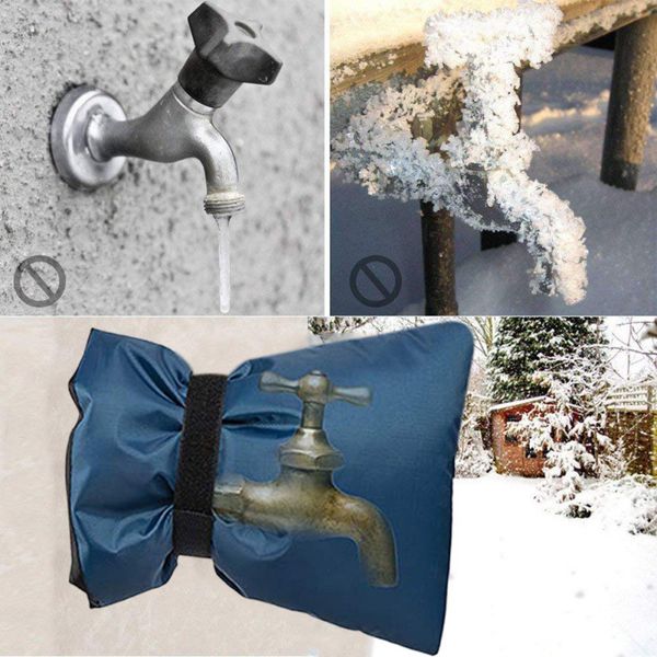 

2pcs winter outdoor garden faucet protective cover protector socks anti-e courtyard hose bib saving frost protection