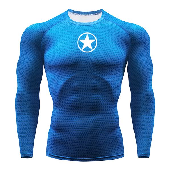 

2019 gym shirt sport t shirt men quick dry fit running t-shirt men fitness muscle tshirt elastic sportswear basketball tshirt, Black;blue