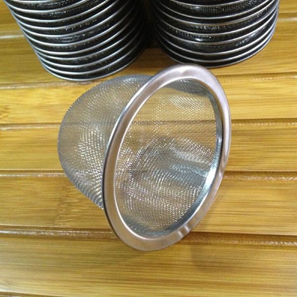 

stainless steel home mesh tea infuser strainer basket 62mm dia 5 pcs tea strainers