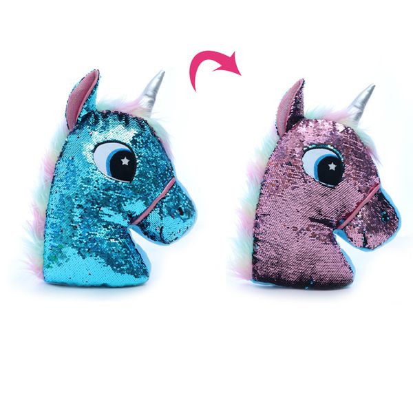 

sequins unicorn plush doll glitter sequin animal plush toy dolls owl cactus unicorn christmas birthday gift