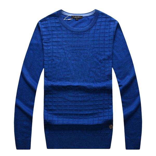 

stef*no ri*ci sweater wool men's 2020 new winter casual fashion solid color button embroidery warm neck comfortabl england big size -5, White;black