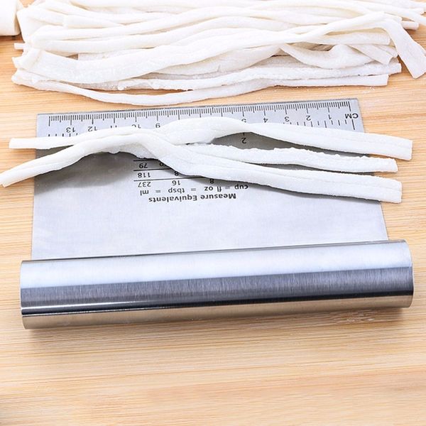 

stainless steel home kitchen baking pizza dough scraper cutter kitchen flour pastry smoother tools with scale other bakeware
