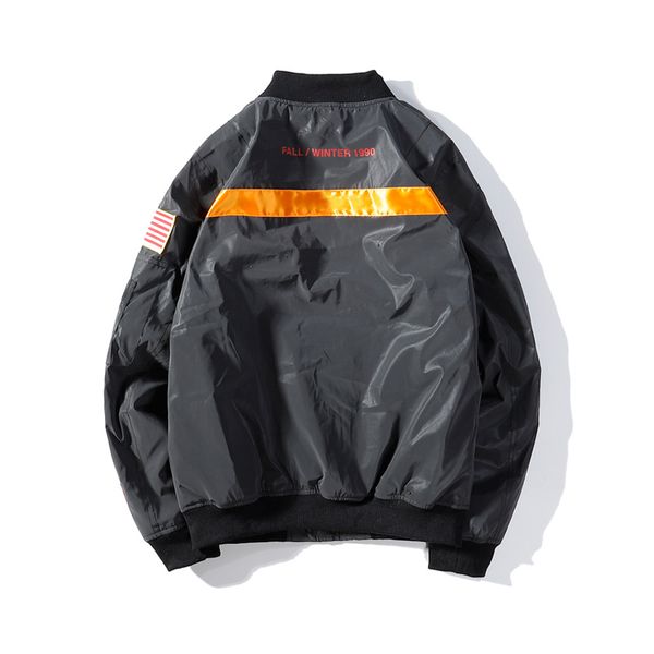 

high end trend mens pilot jacket престижное на заказ mens дизайнера куртка сек высокое качество tide марка печать повседневный comfort пара, Black;brown