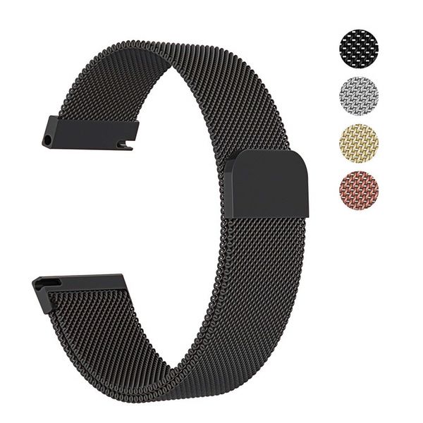 

24mm milanese loop watchband bracelet strap for kospet hope/optimus pro/brave smart watch phone men watch band, Black;brown