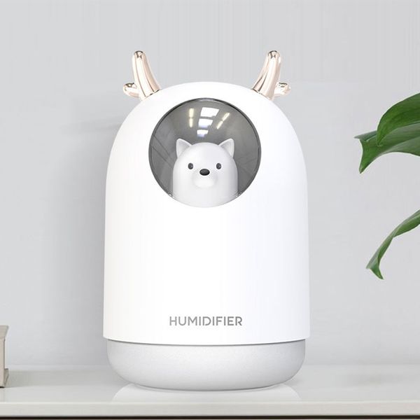 

300ml ultrasonic air humidifier aroma essential oil diffuser for home car usb fogger mist maker with led night lamp